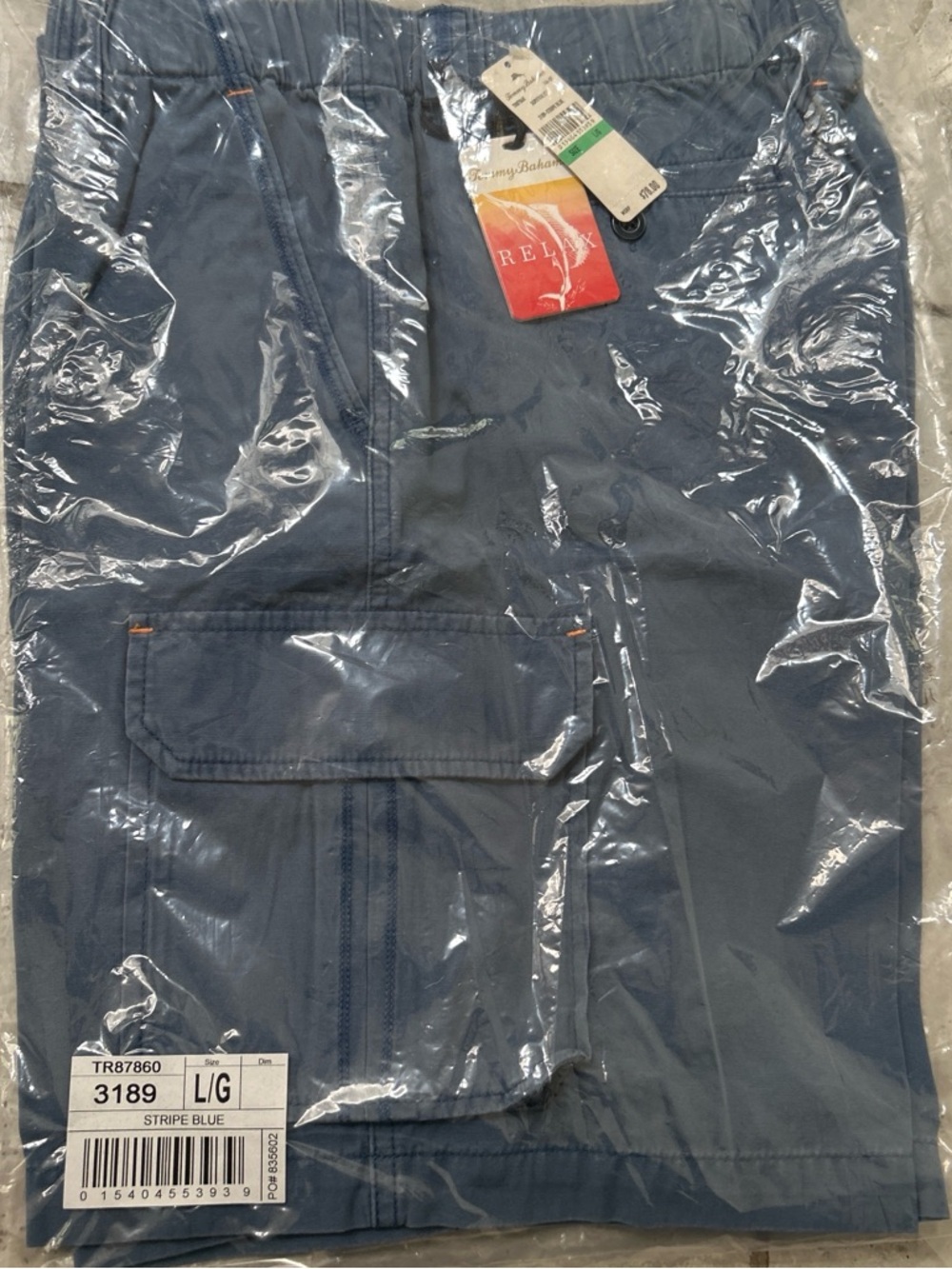 New in bag Tommy Bahama Slate Blue Cargo Pants